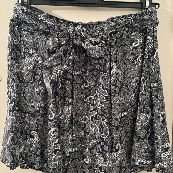 (NWOT) The Kooples Paisley-Print Belted Mini Skirt (L) - Picture 5 of 7